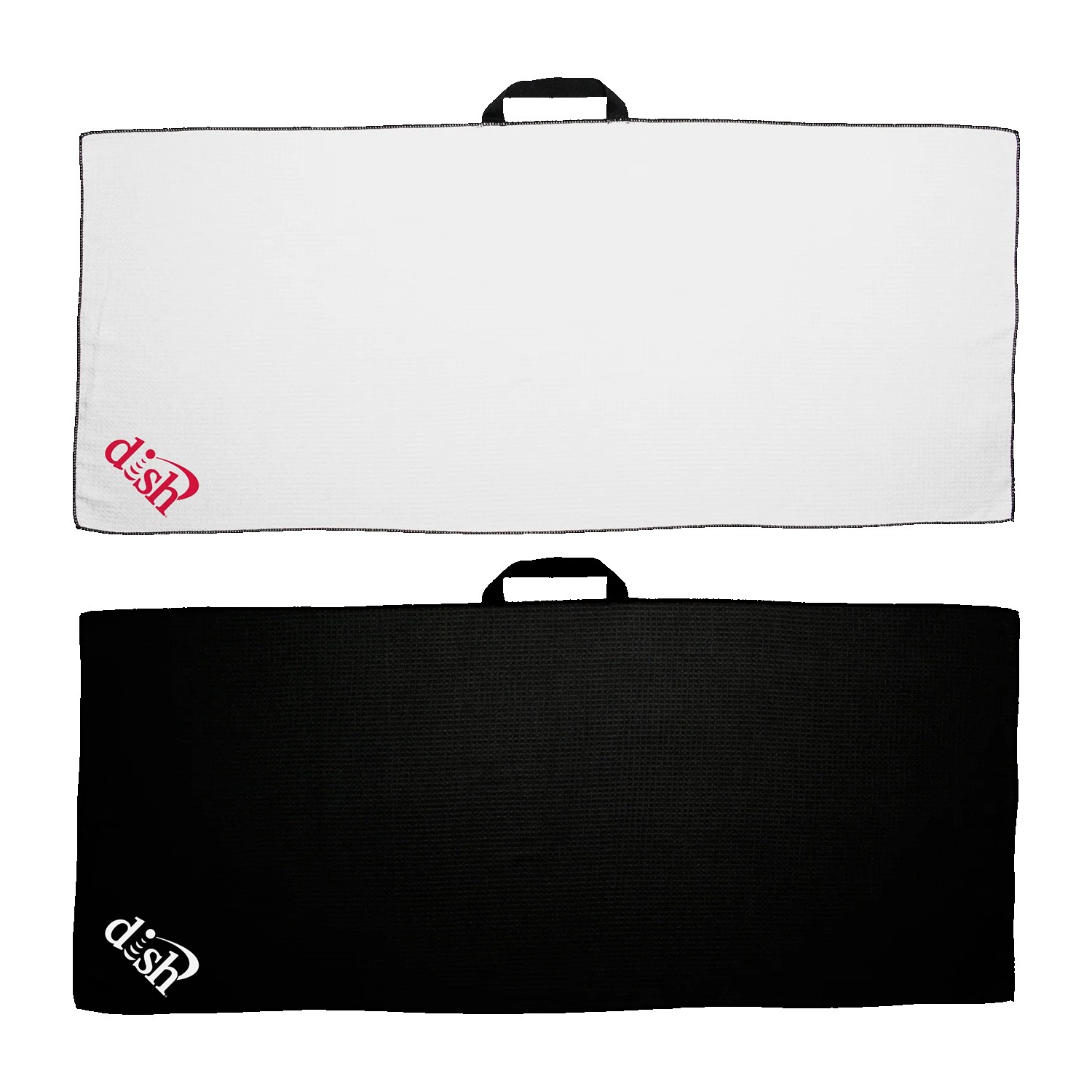 17" X 40" Waffle Caddy Golf Towel with Black Loop 1