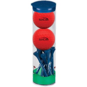 2 Ball Tall Tube W/ Wilson Golf Balls 1 2 Ball Tall Tube W/ Wilson Golf Balls 1
