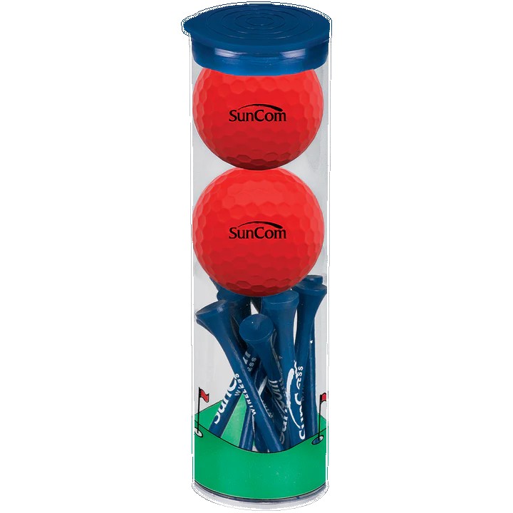 2 Ball Tall Tube W/ Wilson Golf Balls 1 2 Ball Tall Tube W/ Wilson Golf Balls 1