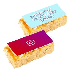 2" X 4" Handmade Marshmallow Crispy Rice Bar, Individually Wrapped With A Custom Sticker. 1 2" X 4" Handmade Marshmallow Crispy Rice Bar, Individually Wrapped With A Custom Sticker. 1