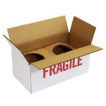Single Unit White Mug Mailer Box With 1 Insert - White Open Box Single Unit White Mug Mailer Box With 1 Insert - White Open Box