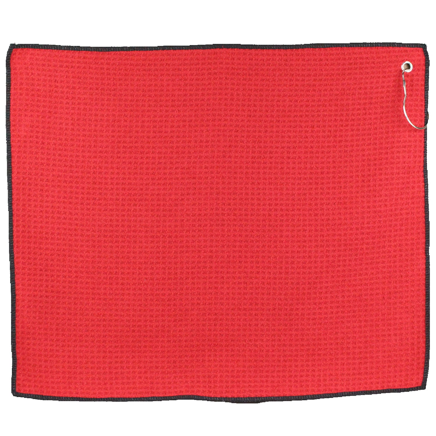 15" X 18" RPET Waffle Golf Towel with Hook & Grommet 1