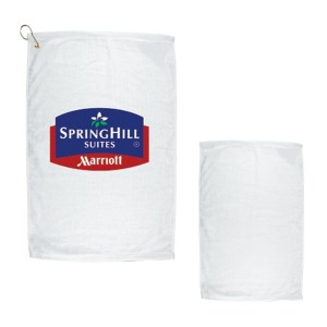 16" X 25" Golf Towel with Grommet And Hook 1 16" X 25" Golf Towel with Grommet And Hook 1