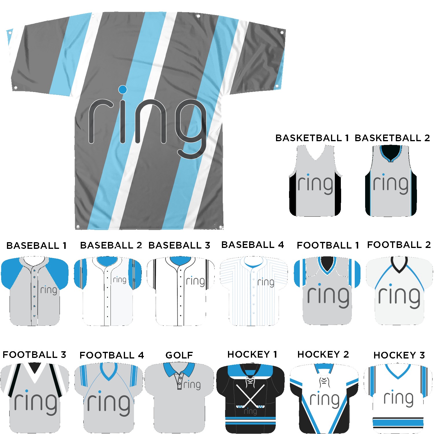 22" X 23" Jersey Shaped Cooling Towel 1