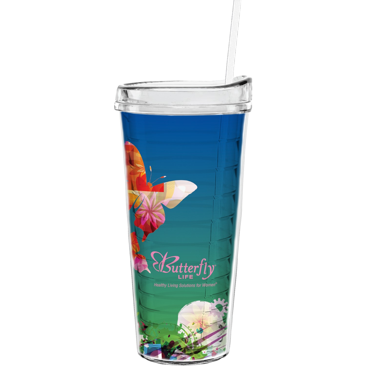 22 Oz Made In The U.S.A Tumbler W/ Lid & Straw 1