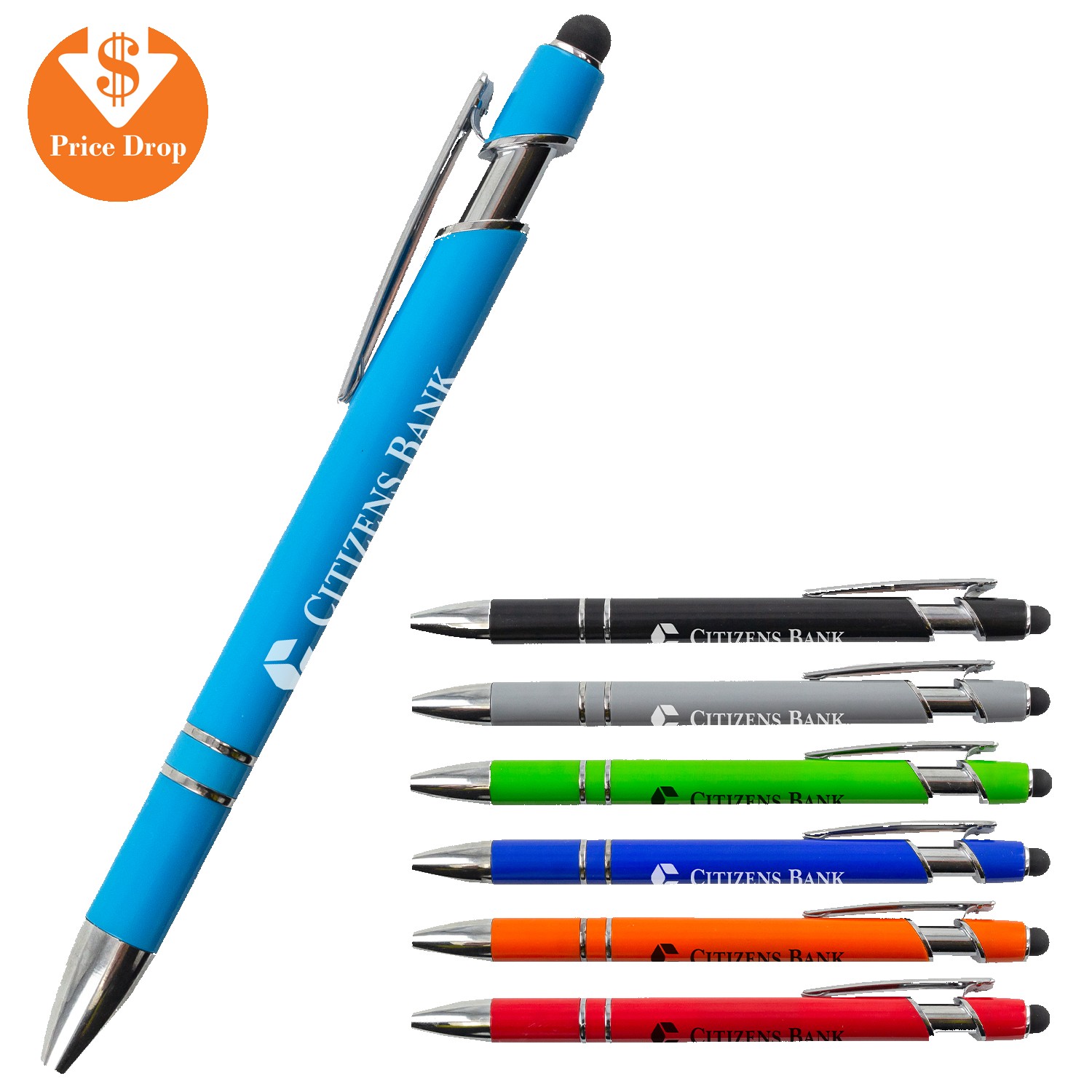 Script Plastic Barrel Stylus Pen 1
