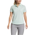 FootJoy Women's Speckle Short Sleeve Print Shirt - Pistachio/White FootJoy Women's Speckle Short Sleeve Print Shirt - Pistachio/White