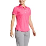 FootJoy Women's Speckle Short Sleeve Print Shirt - Pink FootJoy Women's Speckle Short Sleeve Print Shirt - Pink