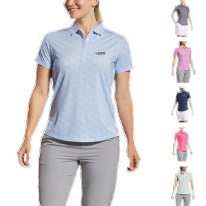 FootJoy Women%27s Speckle Short Sleeve Print Shirt 1 FootJoy Women%27s Speckle Short Sleeve Print Shirt 1