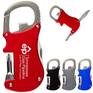 Bottle Opener Carabiner With Screwdriver & Knife 1 Bottle Opener Carabiner With Screwdriver & Knife 1