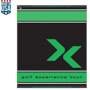 16" X 19" Designer Woven Golf Towel W/ Scrubbers 1 16" X 19" Designer Woven Golf Towel W/ Scrubbers 1