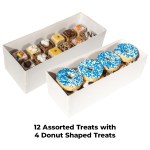 Includes 12 handmade marshmallow crispy rice treats and 4 individually wrapped crispy rice donuts 1 Includes 12 handmade marshmallow crispy rice treats and 4 individually wrapped crispy rice donuts 1