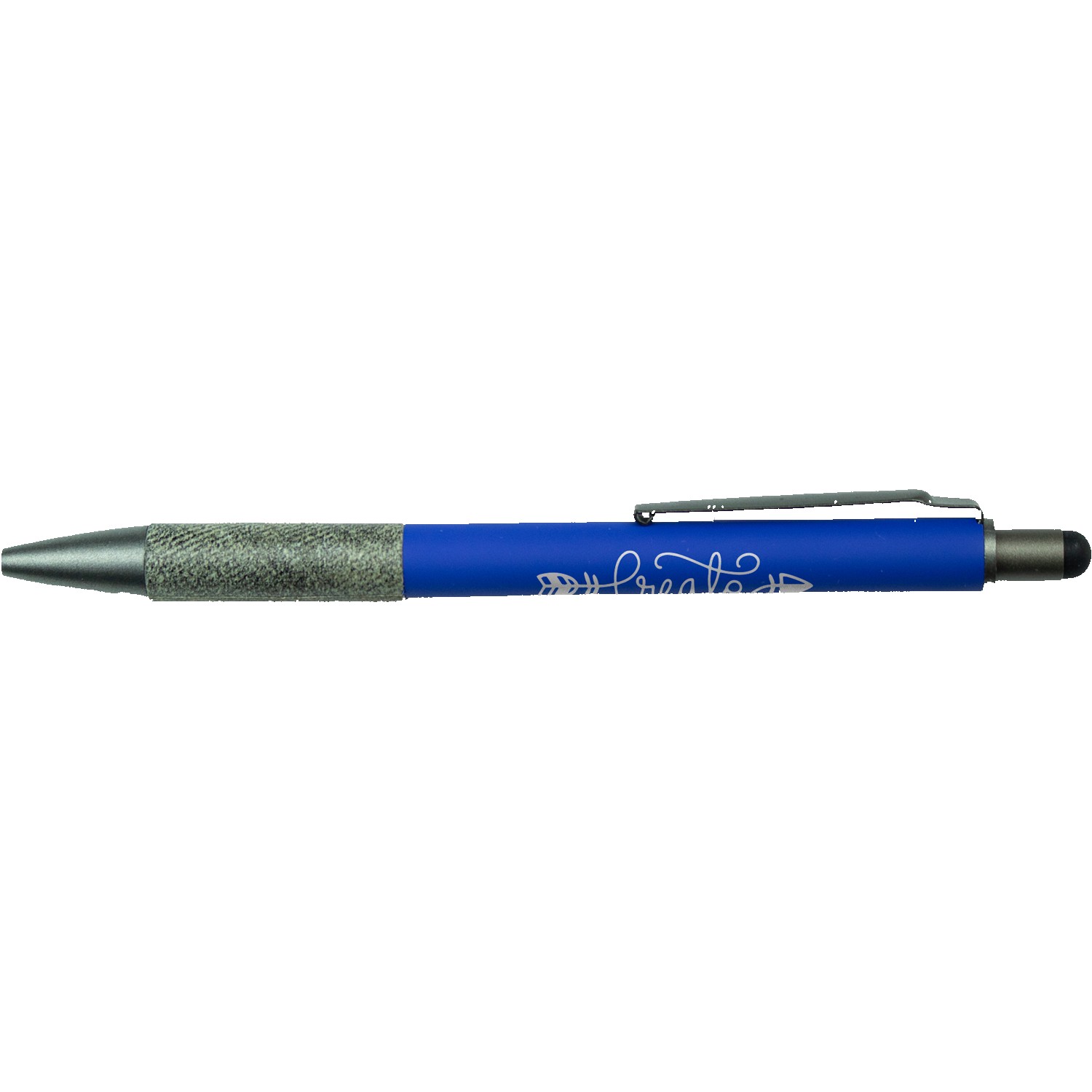 Soft Touch Aluminum Stylus Pen W/ Paper Grip 1