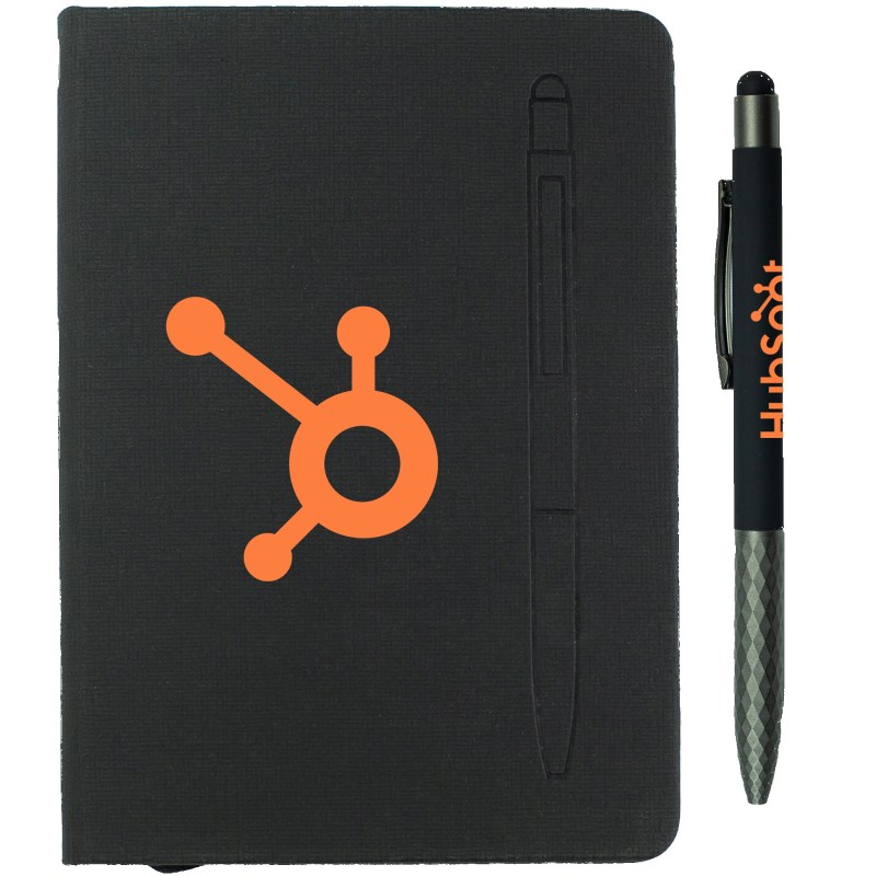 7.5" X 6-5/8" Notebook W/ Soft Touch Aluminum Pen 1 7.5" X 6-5/8" Notebook W/ Soft Touch Aluminum Pen 1
