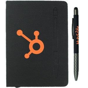 7.5" X 6-5/8" Notebook W/ Soft Touch Aluminum Pen 1 7.5" X 6-5/8" Notebook W/ Soft Touch Aluminum Pen 1