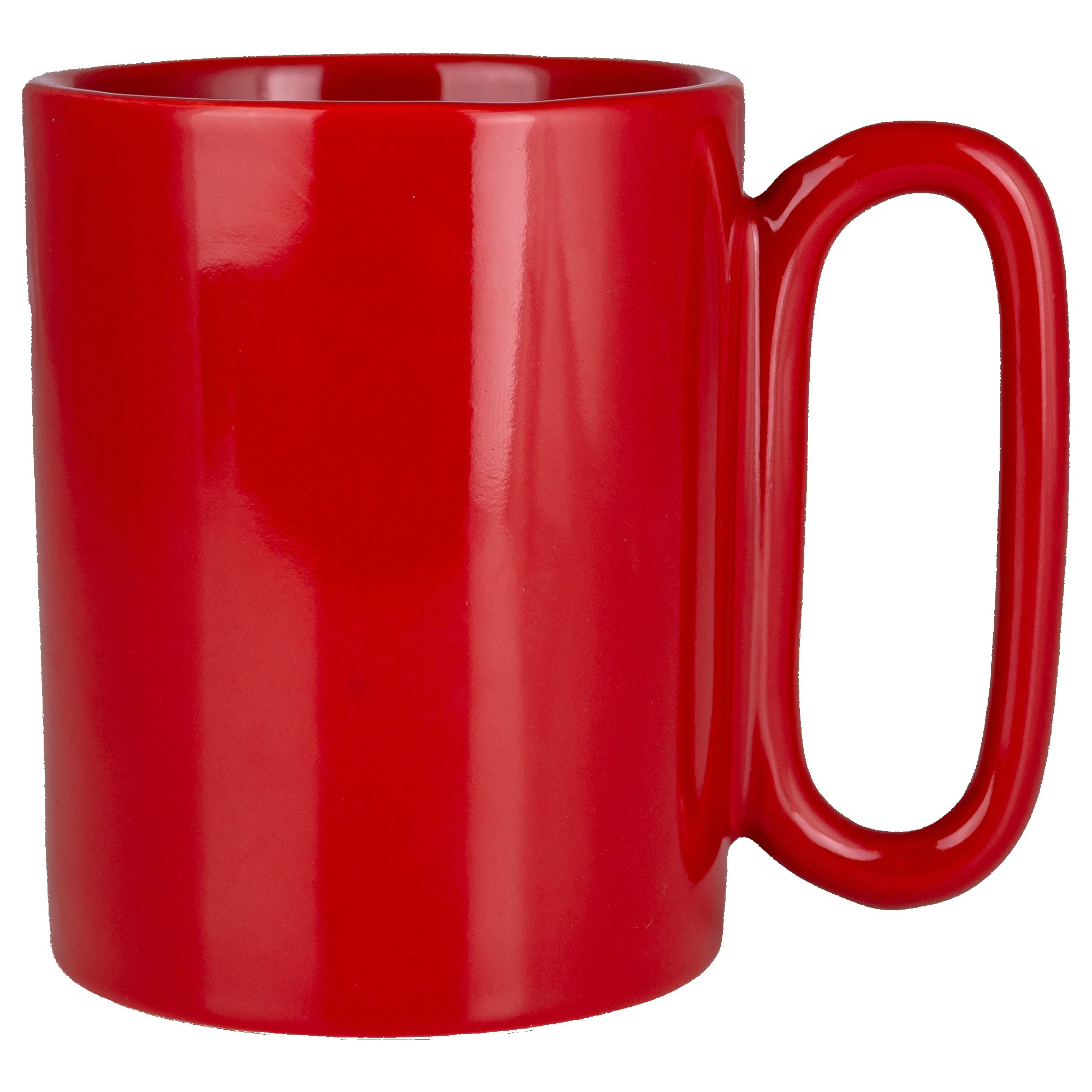 Retro 11 Oz Ceramic Mug With Large Handle 1