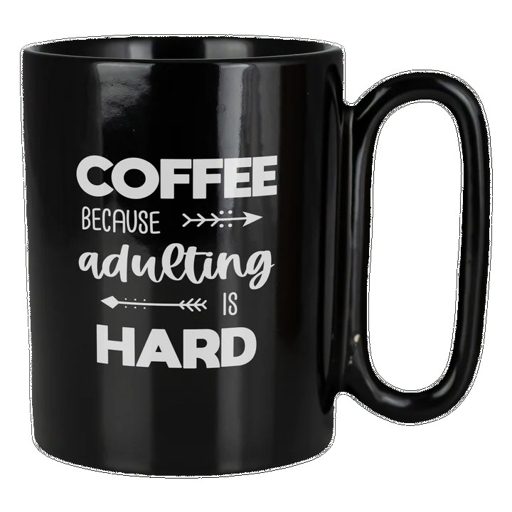 Retro 11 Oz Ceramic Mug With Large Handle 1