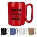 Retro 11 Oz Ceramic Mug With Large Handle 1 Retro 11 Oz Ceramic Mug With Large Handle 1