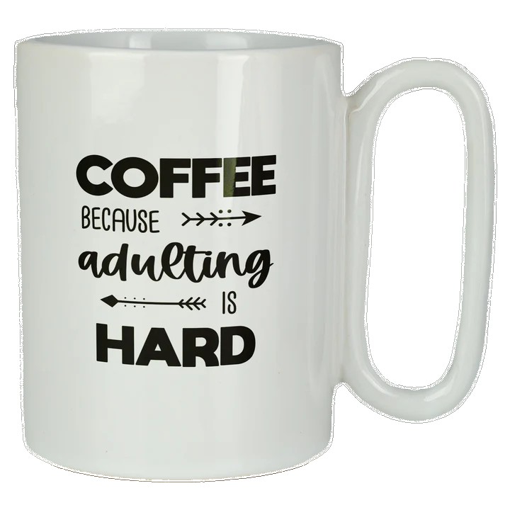 Retro 11 Oz Ceramic Mug With Large Handle 1