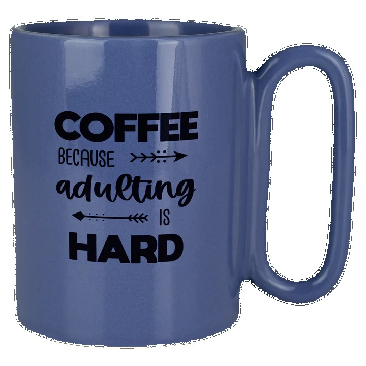 Retro 11 Oz Ceramic Mug With Large Handle 1