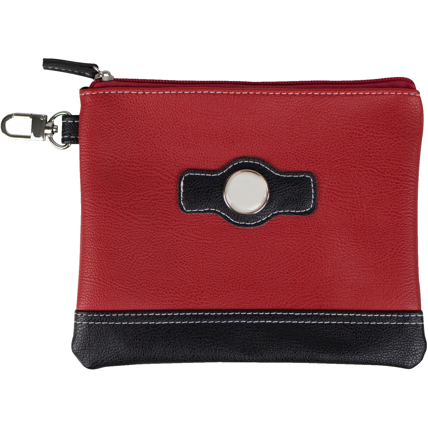 Two Tone Zipper Valuables Pouch 1