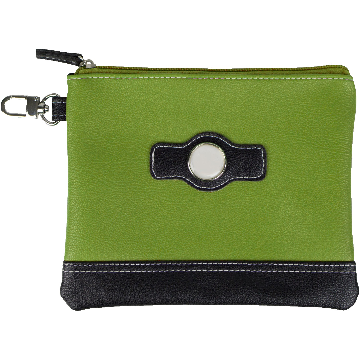 Two Tone Zipper Valuables Pouch 1