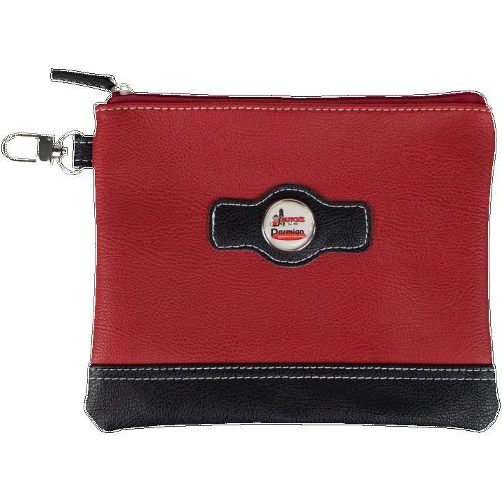 Two Tone Zipper Valuables Pouch 1
