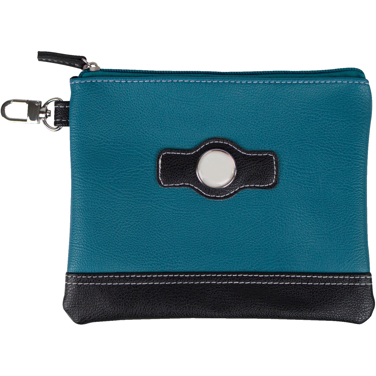 Two Tone Zipper Valuables Pouch 1