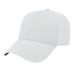 C A Perforated Polyester Cap - White C A Perforated Polyester Cap - White