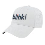 C A Perforated Polyester Cap - White C A Perforated Polyester Cap - White