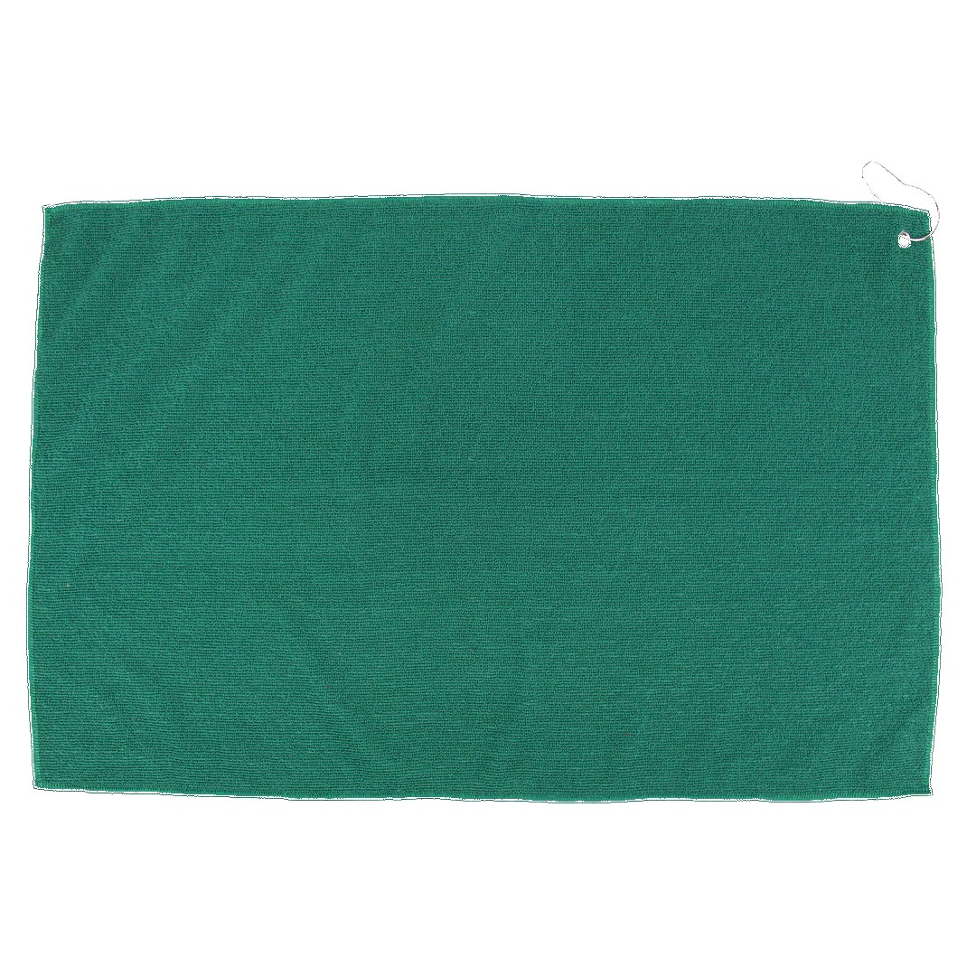 16" X 25" RPET Hemmed Golf Towel with Hook & Grommet 1