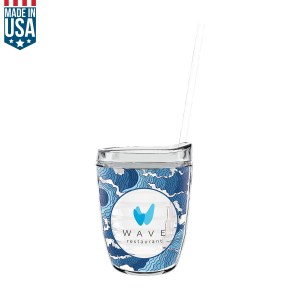 12 Oz Made In The U.S.A Tumbler W/ Lid & Straw 1 12 Oz Made In The U.S.A Tumbler W/ Lid & Straw 1