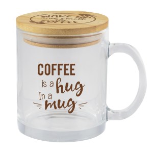 Cozy 11oz Glass Mug/Bamboo Lid 2 Cozy 11oz Glass Mug/Bamboo Lid 2