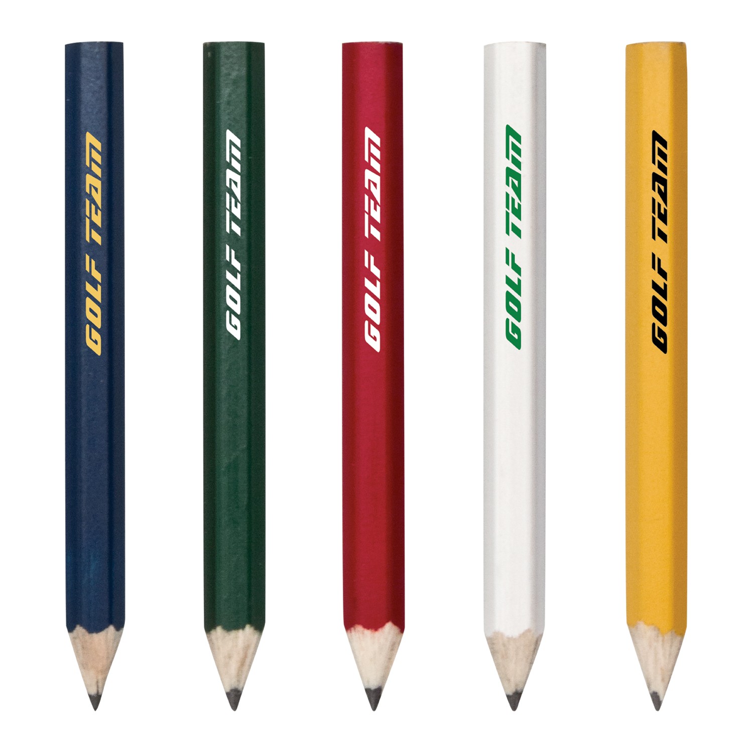 Hex Wooden Golf Pencil 1