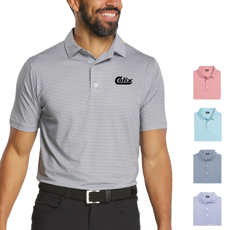 FootJoy Men's Stellar Print Lisle Polo 1 FootJoy Men's Stellar Print Lisle Polo 1