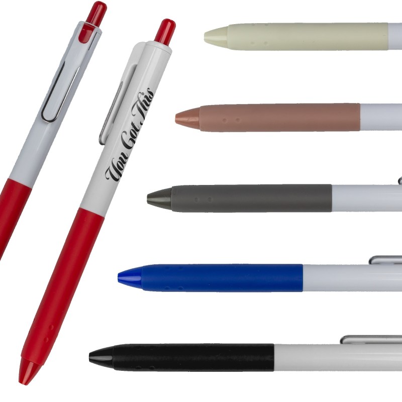 Recycled 2-Tones Pen with Long Soft Grip 1 Recycled 2-Tones Pen with Long Soft Grip 1