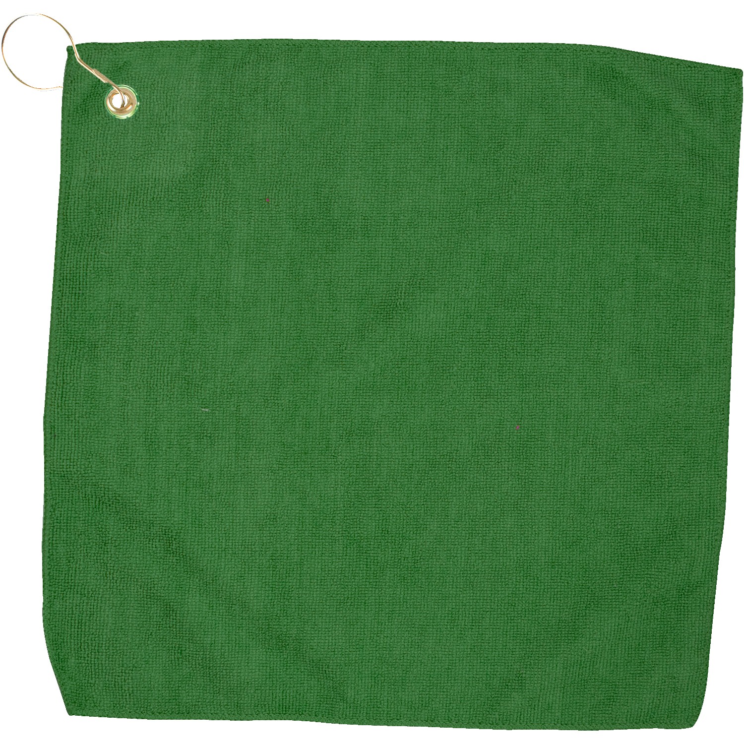 15" X 15" RPET Hemmed Golf Towel with Hook & Grommet 1