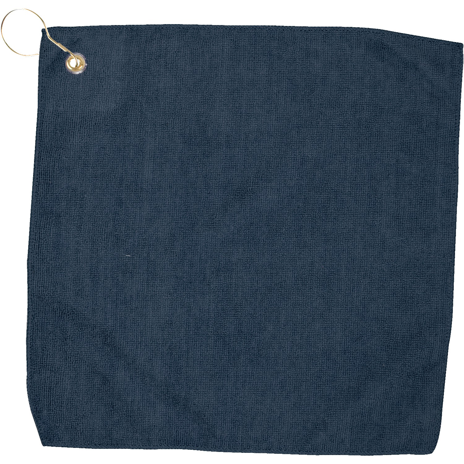 15" X 15" RPET Hemmed Golf Towel with Hook & Grommet 1