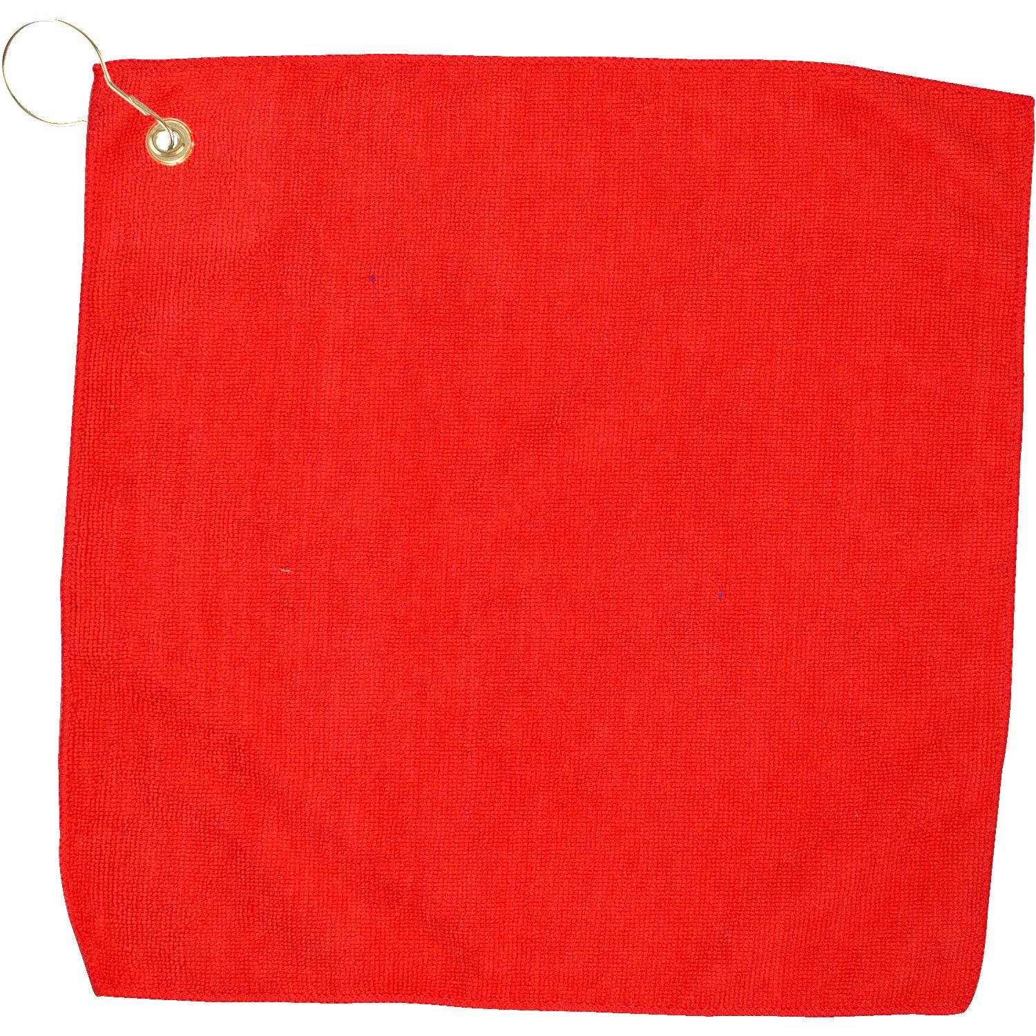 15" X 15" RPET Hemmed Golf Towel with Hook & Grommet 1