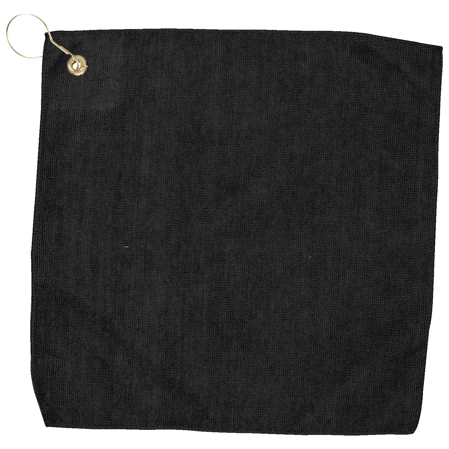 15" X 15" RPET Hemmed Golf Towel with Hook & Grommet 1