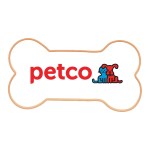 Dog Bone Shaped Logo Sugar Cookie - White Dog Bone Shaped Logo Sugar Cookie - White