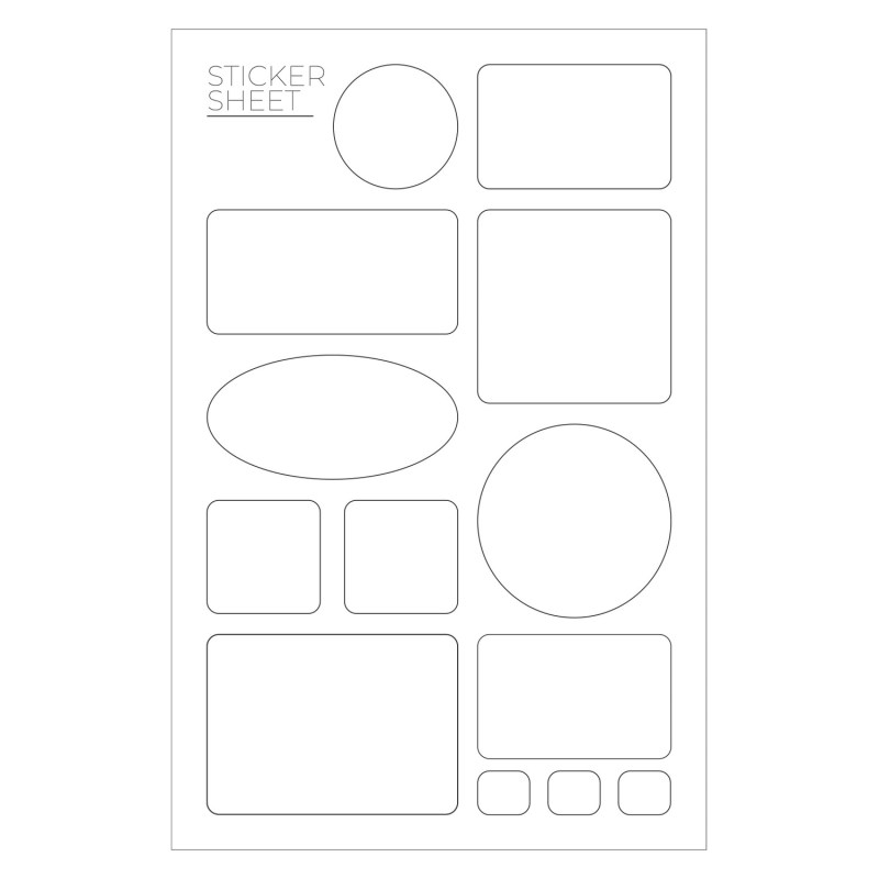 Flair 7" X 11 " Sticker Sheet 2 Flair 7" X 11 " Sticker Sheet 2
