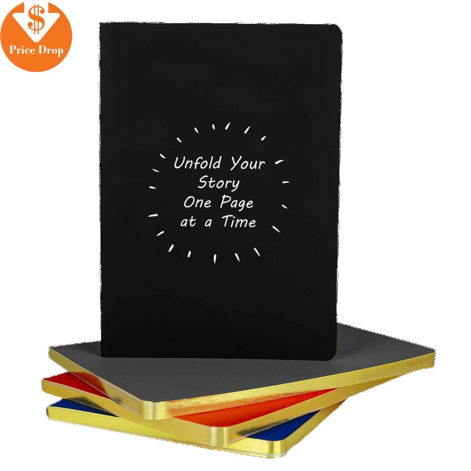 Starlight 5" X 7" Gold Edge Notebook 1