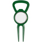 Bottle Opener Tool With Ball Marker - Green Bottle Opener Tool With Ball Marker - Green