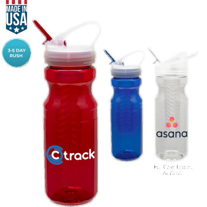 24 Oz Polyclear Fruit Fusion Water Bottle 1