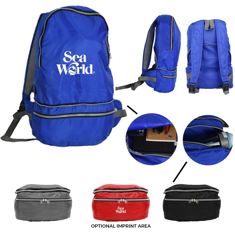 Recycled 2-in-1 Backpack & Waist Pack 1 Recycled 2-in-1 Backpack & Waist Pack 1