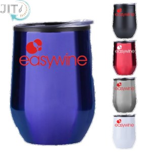 12 Oz Stainless Wine Tumbler with Plastic Liner 1 12 Oz Stainless Wine Tumbler with Plastic Liner 1