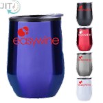 12 Oz Stainless Wine Tumbler with Plastic Liner 1 12 Oz Stainless Wine Tumbler with Plastic Liner 1