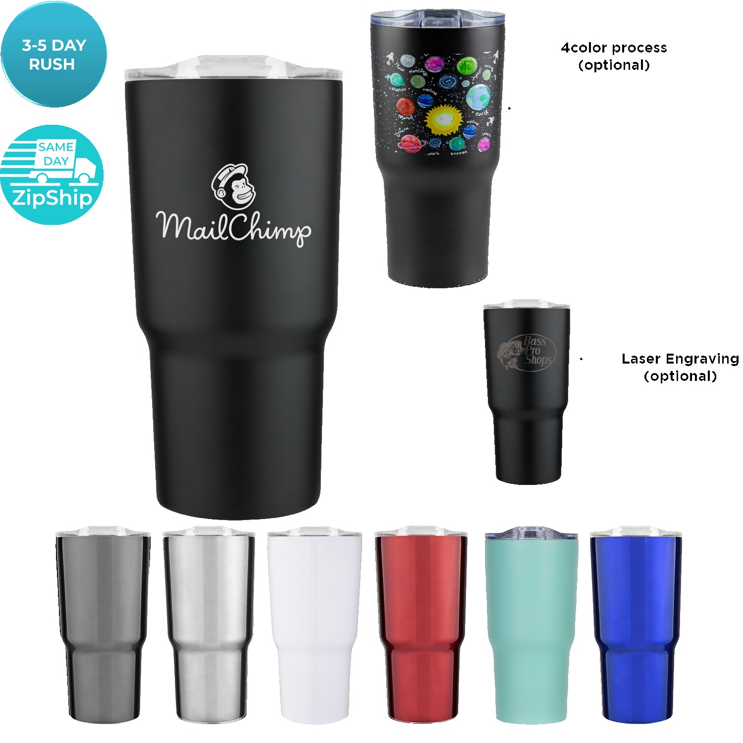 20 Oz Chimp Double Wall Stainless Vacuum Tumbler 1