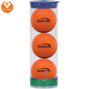 3 Ball Clear Tube with Wilson Golf Balls 1 3 Ball Clear Tube with Wilson Golf Balls 1
